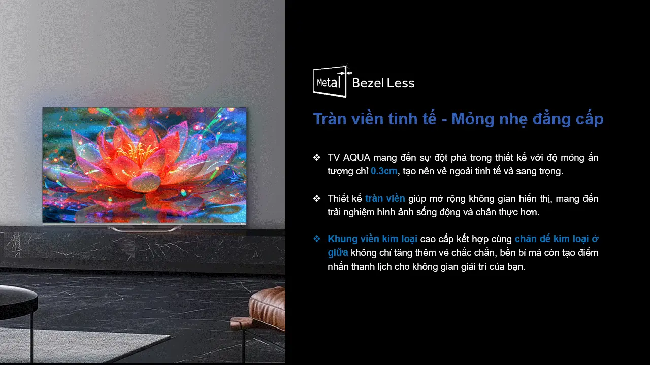 Tivi Aqua QLED 4K 65 inch AQT65S80EUX